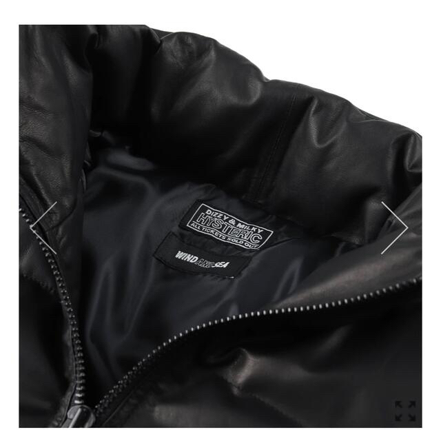 HYSTERIC GLAMOUR(ヒステリックグラマー)のHYSX WDS LEATHER DOWN JACKET メンズのジャケット/アウター(ダウンジャケット)の商品写真