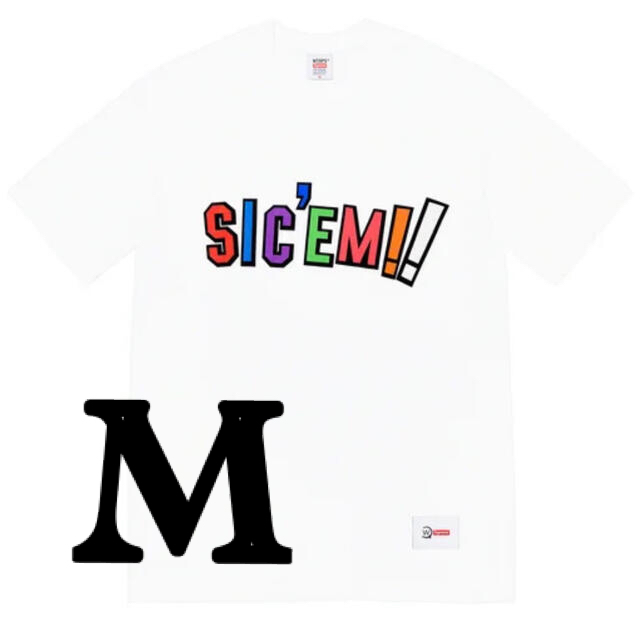 Supreme(シュプリーム)のSupreme WTAPS Sic'em! Tee ホワイトM メンズのトップス(Tシャツ/カットソー(半袖/袖なし))の商品写真