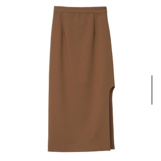 ステュディオス(STUDIOUS)のCLANE SCOOP LINE SLIT SKIRT ベージュ 2(ロングスカート)