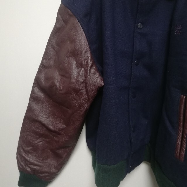 155 Hard Rook CAFE スタジアムジャンパー ウール レザー メンズのジャケット/アウター(スタジャン)の商品写真