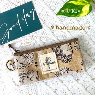 【No.81】＊ハリネズミhandmadeリップケース＊(ポーチ)