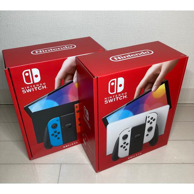 Nintendo Switch （有機ELモデル）ホワイト／ネオン 2台セットニンテンドースイッチ