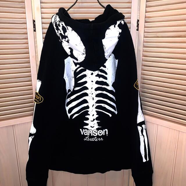 VANSON   完売モデル VANSON Skeleton Hoodie パーカー 骨 ボーンの