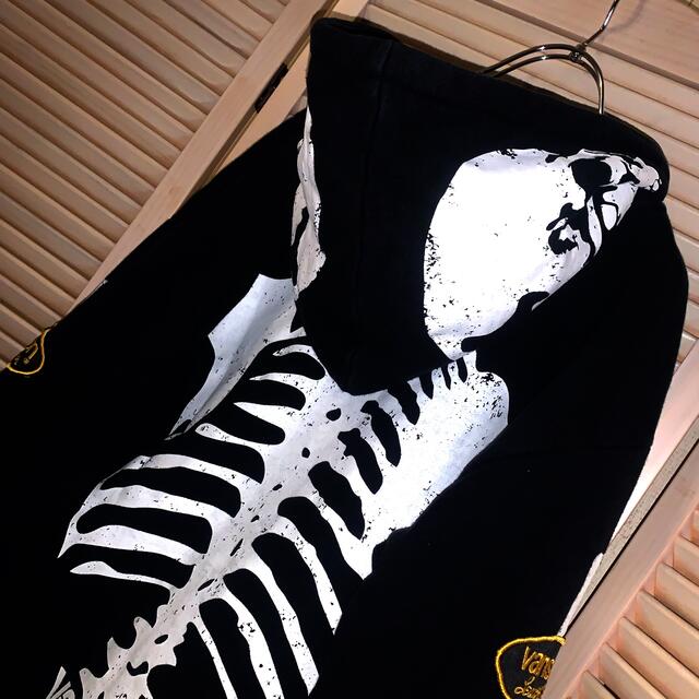 VANSON(バンソン)の完売モデル　VANSON  Skeleton Hoodie パーカー 骨　ボーン メンズのトップス(パーカー)の商品写真