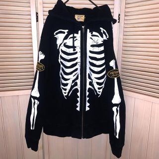 バンソン(VANSON)の完売モデル　VANSON  Skeleton Hoodie パーカー 骨　ボーン(パーカー)