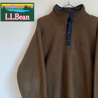 エルエルビーン(L.L.Bean)のエルエルビーン L.L.Bean フリース  刺繍ロゴ スナップボタン(スウェット)