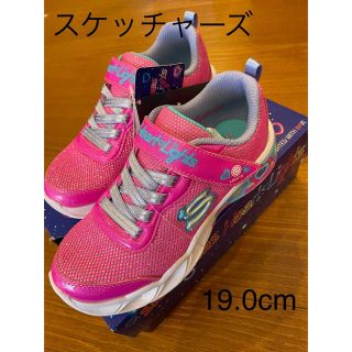 スケッチャーズ(SKECHERS)のスケッチャーズ 光る靴 ハートライトピンク 19.0cm(スニーカー)