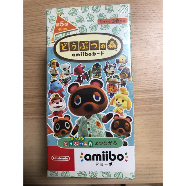 新品未開封 どうぶつの森 amiiboカード 第5弾 1BOX (25パック入) 日本
