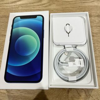 アイフォーン(iPhone)のiPhone12Mini 256GB美品SIMフリー青色(スマートフォン本体)