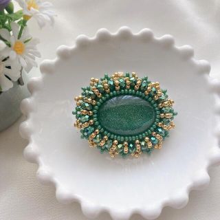 ヘアフック ビーズ刺繍☆おまとめ３点(ヘアアクセサリー)