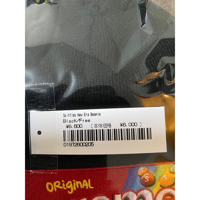 SUPREME Skittles New Era Beanie Blackニット帽/ビーニー