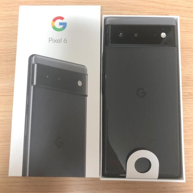 Google Pixel(グーグルピクセル)の【クーポン割引】Google Pixel6 stormy black スマホ/家電/カメラのスマートフォン/携帯電話(スマートフォン本体)の商品写真