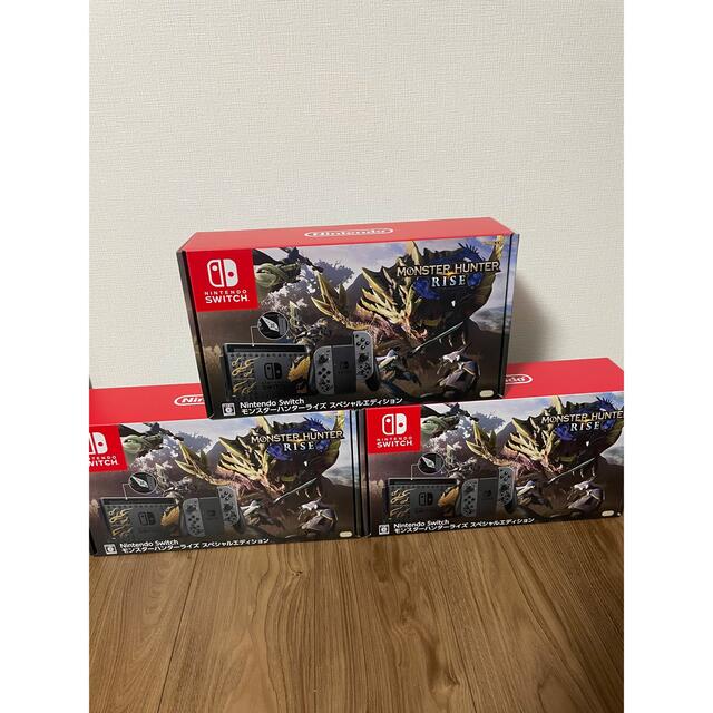 グランドセール Nintendo Switch スペシャルエディション 3台 モンスターハンターライズ 【新品】Switch - 家庭用ゲーム機本体