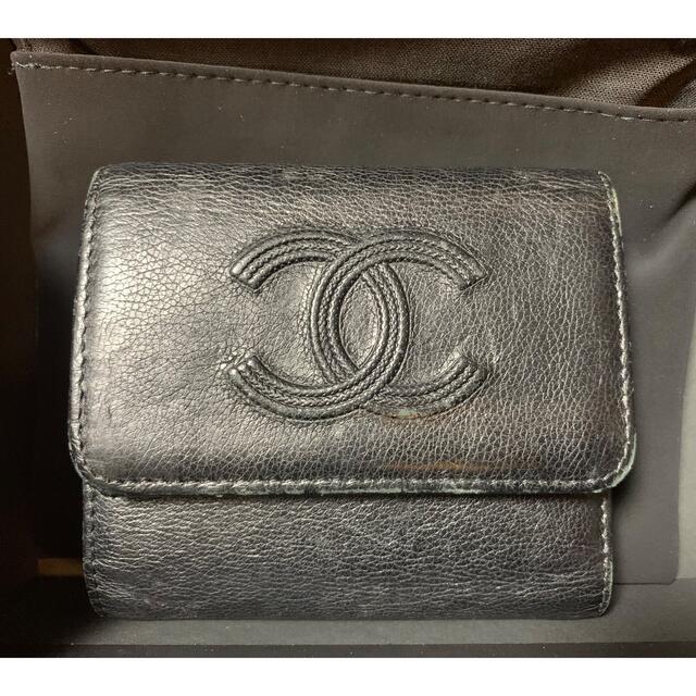 CHANEL(シャネル)のCHANELシャネル財布　ブラック レディースのファッション小物(財布)の商品写真