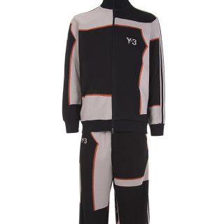 ワイスリー(Y-3)のY-3 ヨウジヤマモト ジャガードトラックジャケット & スウェットパンツ (ナイロンジャケット)