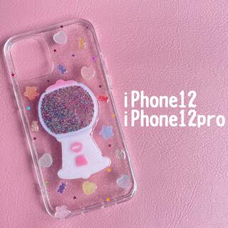 【ハンドメイド】ガムマシーン　iPhone12・12pro用　スマホケース(スマホケース)