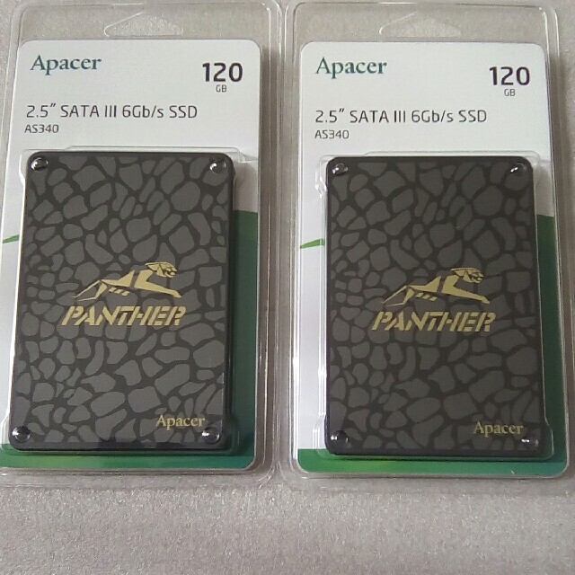 【新品】Apacer PANTHER SSD 120GB×2 (240GB)