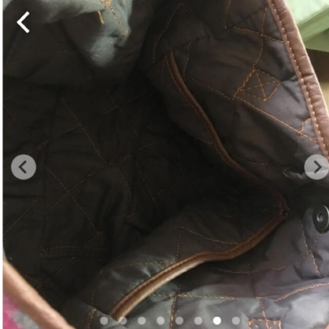 未使用品　冬用バック　トートバッグ　チェック柄 レディースのバッグ(トートバッグ)の商品写真