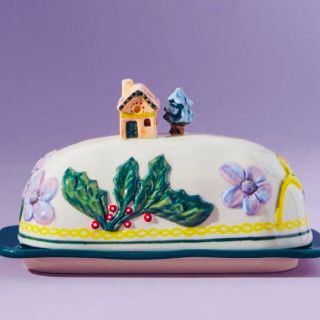 アンソロポロジー(Anthropologie)のインテリアのような冬のバターケース新品ラスト1個8800円(食器)