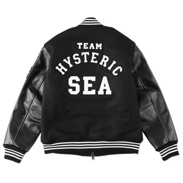 HYSTERIC GLAMOUR(ヒステリックグラマー)の最終値下げ 黒L HYSTERIC GLAMOUR x wind スタジャン メンズのジャケット/アウター(スタジャン)の商品写真