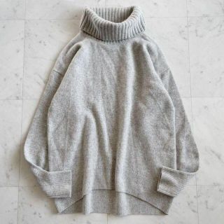 プラステ(PLST)の914 極美品♪プラステ 希少M ウールカシミヤ タートルネックセーター グレー(ニット/セーター)