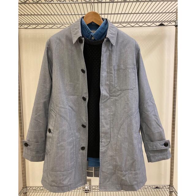 DELUXE(デラックス)のデラックス DELUXE ステントカラーコート Ｍ ブルー メンズのジャケット/アウター(ステンカラーコート)の商品写真