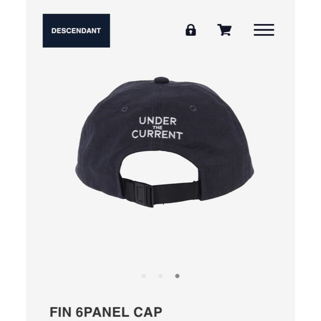 付属品有‼️ DESCENDANT 21AW FIN CAP キャップ ネイビー メンズの帽子(キャップ)の商品写真