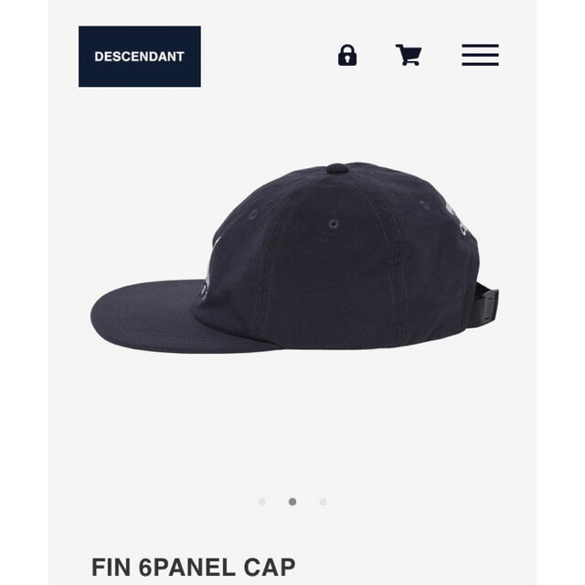 付属品有‼️ DESCENDANT 21AW FIN CAP キャップ ネイビー メンズの帽子(キャップ)の商品写真