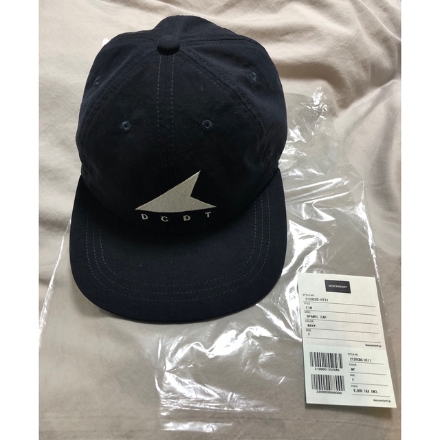 付属品有‼️ DESCENDANT 21AW FIN CAP キャップ ネイビー メンズの帽子(キャップ)の商品写真