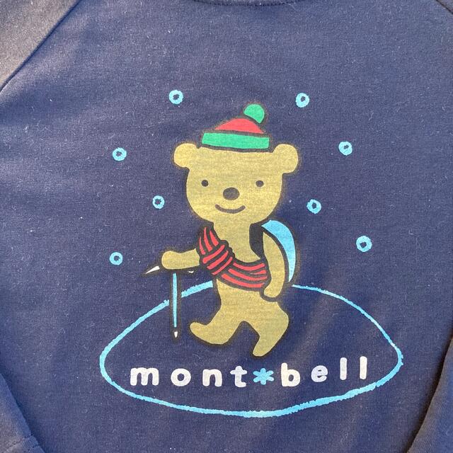 mont bell(モンベル)の【中古】110 モンベルキッズ　長T 薄手　くま キッズ/ベビー/マタニティのキッズ服男の子用(90cm~)(Tシャツ/カットソー)の商品写真