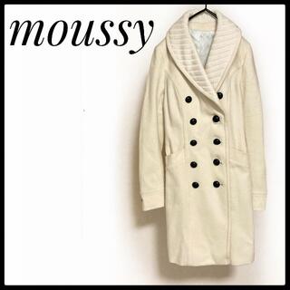 マウジー(moussy)のマウジー コート チェスターコート ホワイト moussy(ロングコート)
