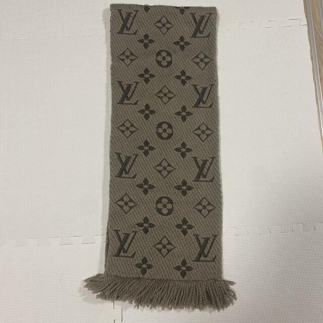 LOUISVUITTON ルイヴィトン　エシャルプ　ロゴマニア　マフラー　グレー