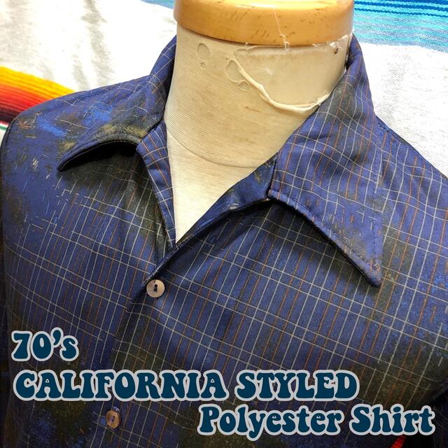 70’s CALIFORNIA STYLED ポリエステルシャツ