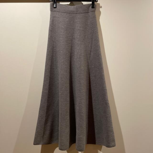 L'Appartement DEUXIEME CLASSE(アパルトモンドゥーズィエムクラス)のアパルトモン　ニットスカート レディースのスカート(ロングスカート)の商品写真