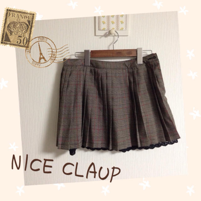 NICE CLAUP(ナイスクラップ)のNICE CLAUPチェック柄スカート レディースのスカート(ミニスカート)の商品写真