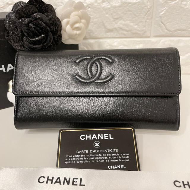 【匿名配送】CHANEL✨シャネル✨デカココ✨二つ折りコンパクト財布✨