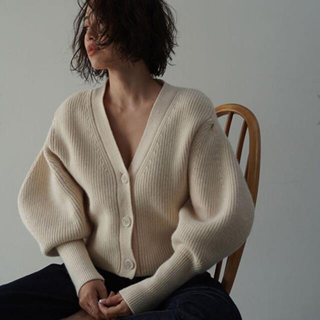 SALE!etre tokyo エトレ パフスリーブニットカーディガン | www