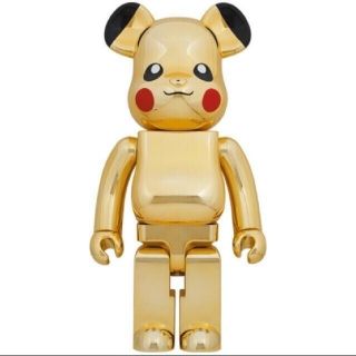 メディコムトイ(MEDICOM TOY)のBE@RBRICKピカチュウ GOLD CHROME Ver.1000%(キャラクターグッズ)