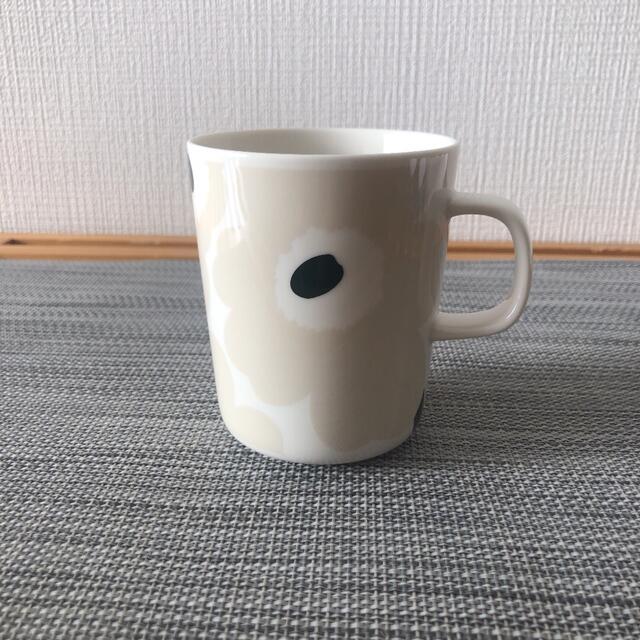 marimekko(マリメッコ)のマリメッコ マグカップ ウニッコ ベージュ×ダークグリーン　250ml インテリア/住まい/日用品のキッチン/食器(食器)の商品写真