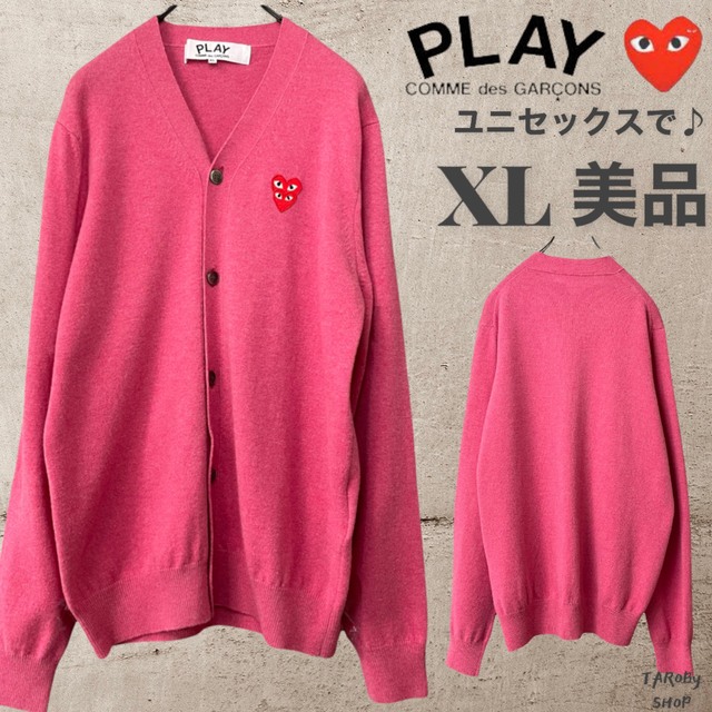 TAROByshop美品　COMME des GARCONS PLAY ハートロゴ　カーディガン