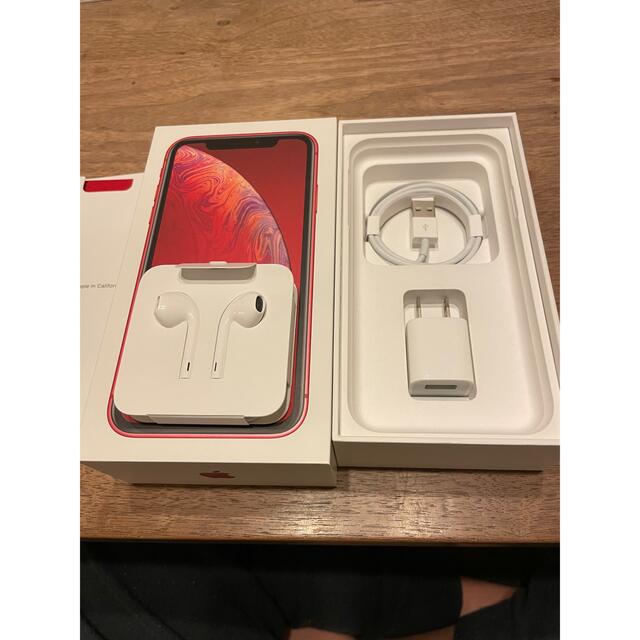 Apple(アップル)のiPhone XR 64GB レッド スマホ/家電/カメラのスマートフォン/携帯電話(スマートフォン本体)の商品写真