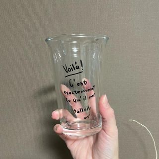 【新品/未使用】on off mansion レタリンググラス　韓国インテリア(グラス/カップ)