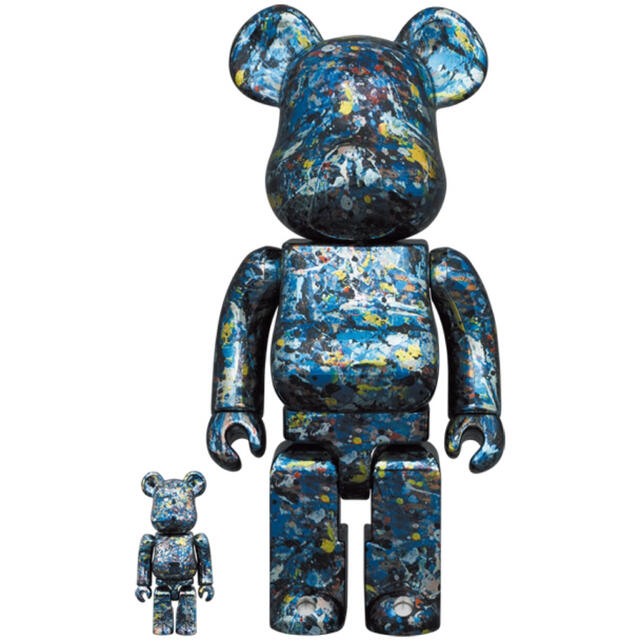 MEDICOM TOY メディコムトイ 2007年モデル Alexander Girard BE@RBRICK 400% & 100% 2色セット ブルー ホワイト アレキサンダー・ジラード ベアブリック コラボ【メンズ】