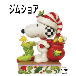 ピーナッツ(PEANUTS)の新品 スヌーピー ジムショア ウッドストック サンタ(置物)