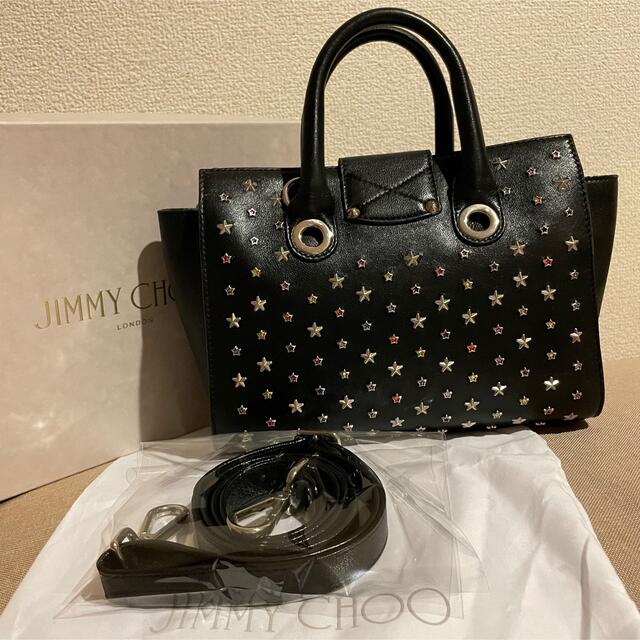 限定品JIMMY CHOOのスタースタッズ2wayスワロフスキーライリーバッグ-