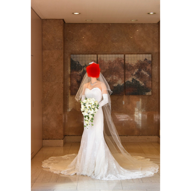ロングベール 結婚式 ウェディングベール - ヘッドドレス/ドレス