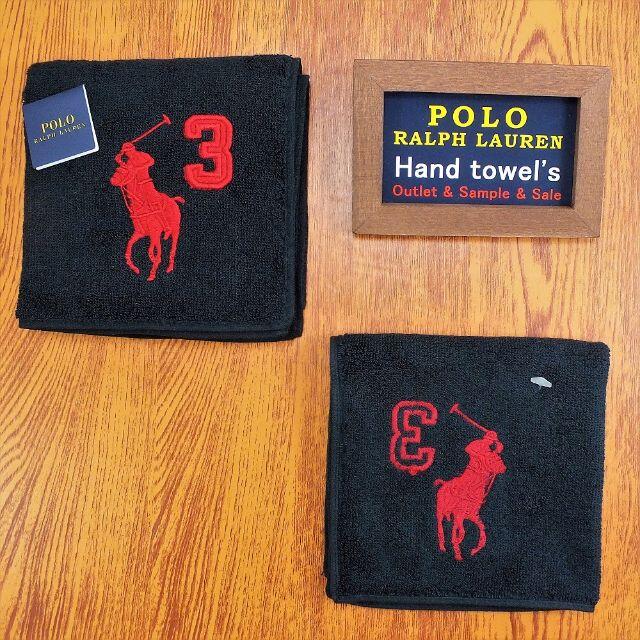 POLO RALPH LAUREN(ポロラルフローレン)の2枚組！正規品ラルフローレン【タオルハンカチ】25㎝新品未使用3,400円 レディースのファッション小物(バンダナ/スカーフ)の商品写真