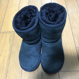 アグ(UGG)のUGG キッズ 17cm ムートン ブーツ ブラック(ブーツ)