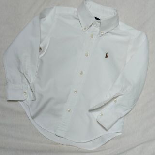 ラルフローレン(Ralph Lauren)の100 ラルフローレン　白シャツ　ボタンダウン　美品　中古(ブラウス)