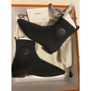 パートナー Hermes - エルメス ショートブーツ 35 1/2 - 黒の通販 by